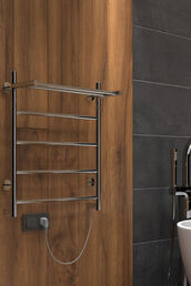 Полотенцесушитель электрический Indigo Arc LCAE60-50PR 53x60 Серебристый