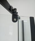 Душевая кабина Ceruttispa 90x90 CHIKA901B без крыши, стекло прозрачное, профиль черный