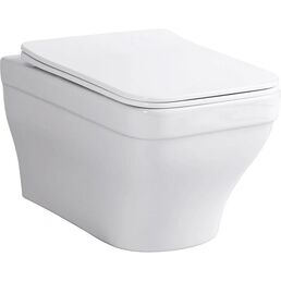 Унитаз подвесной Aquanet Elegant W LX-1163 безободковый, с крышкой микролифт, белый