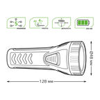 Фонарь Gauss ручной GFL101 1W 50lm lead acid 250mAh LED