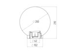 Светильник садово-парковый Svet Анелма золотой 210 мм E27 60 Вт IP44 (1200-00420)