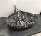 Раковина накладная CeramaLux 60 см 206 черная