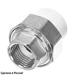 Муфта разъемная раструбная Ростерм 1/2"x20 мм ВР полипропилен