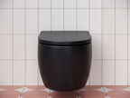Унитаз подвесной Ceramica Nova Play CN3001MB с сиденьем микролифт, черный матовый