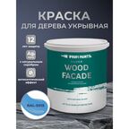 Краска по дереву акриловая для фасадов и внутренних работ PROFIPAINTS SILVER WOOD FACADE 0.9л , RAL-5015