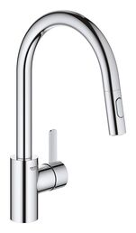Смеситель для мойки с выдвижным аэратором GROHE Eurosmart Cosmopolitan, высокий излив, хром (31481001)