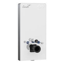 Пристенный модуль системы инсталляции для унитазов Ceruttispa G111W белое стекло
