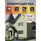 Краска фасадная износостойкая для наружных и внутренних работ PROFIPAINTS ECO FACADE ACRYL 0.9л , RAL-6019