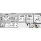 Спот встраиваемый Inspire Buziet GX53 под отверстие 90 мм цвет хром