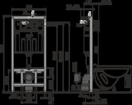 Инсталляция AlcaPlast AM101/1120 Sadromodul