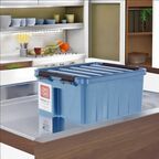Контейнер Rox Box 21x17x10.5 см 2.5 л пластик с крышкой цвет синий