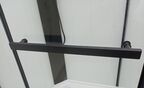 Душевая кабина Ceruttispa 90x90 CHIKA901B без крыши, стекло прозрачное, профиль черный