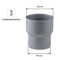Переход на чугун Мультимирпласт 110/123
