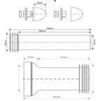 Комплект для инсталляции McAlpine, цвет черный FP45R-KIT3