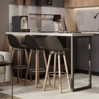 Карниз для кухонного шкафа София грей Delinia ID 200x4 см ЛДСП цвет серый
