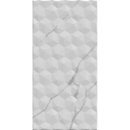 Плитка настенная Axima Монако 25x50 см 1.25 м² матовая цвет белый рельеф