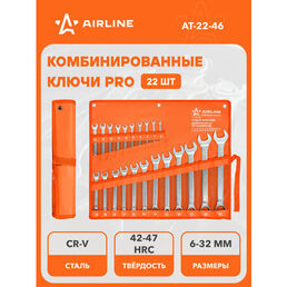 Набор ключей комбинированных 22 пр. (6-32мм) сумка PRO AT-22-46 AIRLINE
