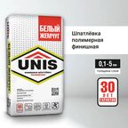 Шпатлевка финишная полимерная Unis Белый жемчуг 18 кг