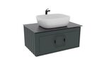 Мебель для ванной комнаты La Fenice Cubo 80 см, подвесная, 1 ящик, Grigio