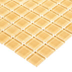 Мозаика Mir Mosaic Natural Color palette бежевая стеклянная 300х300х4 мм глянцевая