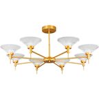 Люстра потолочная светодиодная Arte Lamp Alessia 25 м² регулируемый белый свет цвет золотой