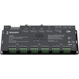 INTELLIGENT ARLIGHT Декодер SMART-PWM-124-83-SH-RDM-SUF Black (12-24V, 24x4A, XLR3, DMX512) (Arlight, IP20 Металл, 5 лет) 046483