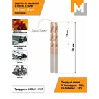 Сверло по металлу 2,5 мм - 2 шт. твердосплавное машзавод 1