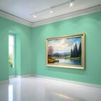 Краска водоэмульсионная для стен и потолков износостойкая матовая Profipaints SILVER INTERIOR VISION 0.9л , Мятная свежесть