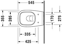 Подвесной унитаз Duravit D-Code 25350900002