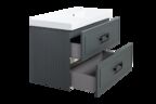 Тумба под раковину La Fenice Cubo Grigio TWIN FNC-01-CUB-G-90-2 90 см серо-зеленый
