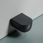 Унитаз подвесной Ceramica Nova Modena CN6063MDH безободковый, с сиденьем микролифт, темный антрацит матовый