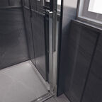 Душевая дверь Veconi Premium Trento 150х200 PTD30-CH-150-01-C4 стекло прозрачное, профиль хром
