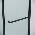 Душевой уголок Grossman Style 130x80 120.K33.05.1380.21.00 без поддона, стекло прозрачное, профиль черный матовый