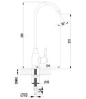 Кран для кухни Lemark Villa LM4840B бронза