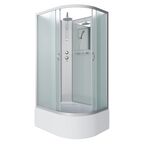 Душевая кабина Niagara Classic 120x80 NG-2310-14LBKT высокий поддон, стекло матовое, профиль серебро, левая