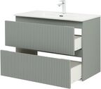 Мебель для ванной комнаты Aquanet Джейн (Flat) 91 см 00335435 подвесная, мисти грин