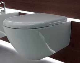 Унитаз подвесной Kerasan Auqatech 371401 безободковый 55 см