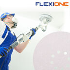 Диск шлифовальный Flexione Velcro d225 мм P240 на липучку тканевая основа (5 шт.) (50002035)
