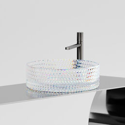 Раковина накладная Ceramica Nova Cristal 36 см CN6059 неон