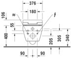 Подвесной унитаз Duravit Vero Air Rimless 2525590000 с крышкой