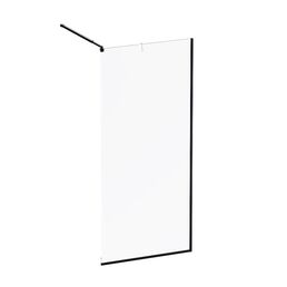 Душевая перегородка Walk In Am.Pm Func 90x200 W84WI-90-F1-BTE стекло прозрачное, профиль черный матовый