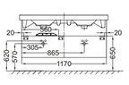 Комплект мебели Jacob Delafon Odeon Up 117 квебекский дуб, подвесная, 3 ящика