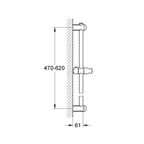Душевая штанга Grohe Euphoria Neutral 60 см