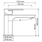 Смеситель Wasserkraft для раковины Elbe 7403