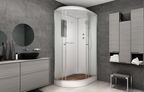 Душевая кабина AvaCan 120x90 D012SR стекло матовое, профиль хром, правая