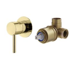 Комплект гигиенического смесителя с верхним душем Plumberia Selection IXO KITZXO01OR53 золото 24К