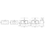 Тумба Kerama Marazzi Plaza Modern подвесная белая с бежевым 100х51 см