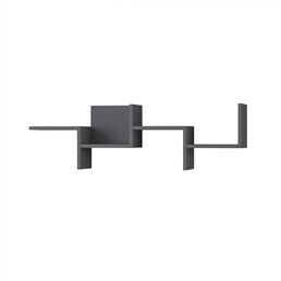 Полка Фигурная RAKO SHELF (Дерево/Темно-серый) LEVE