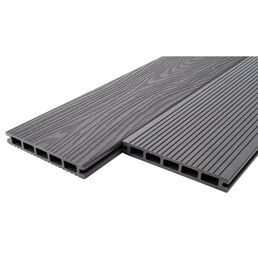 Террасная доска ДПК T-Decks цвет Серый 2000x150x20 мм двусторонний 0.3 м²
