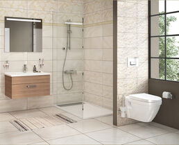 Комплект подвесного унитаза Vitra S50 Rim-Ex 9003B003-7201 с инсталляцией и кнопкой, сиденье микролифт